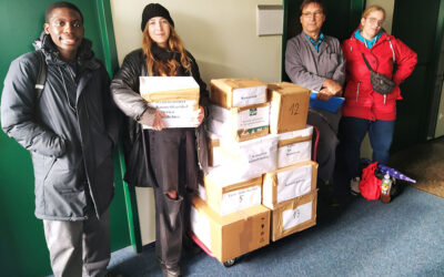 Fahrt zum Rathaus nach Hürth – Transport von Hilfsgütern für die Ukraine